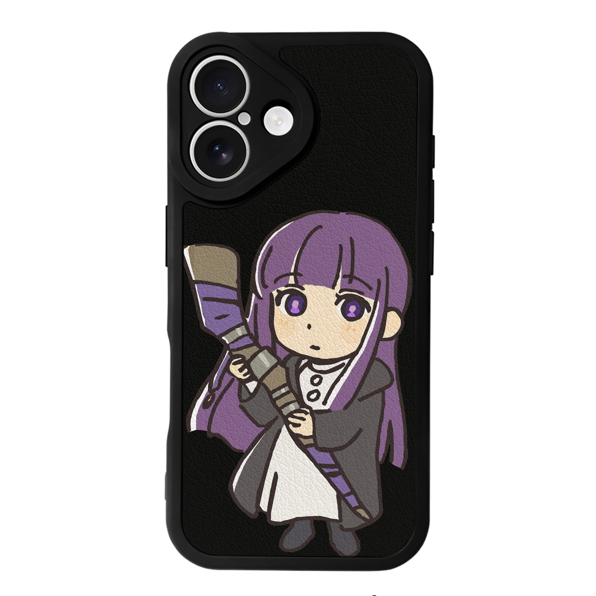 （画像用） 葬送のフリーレン Frieren 【iPhone 16シリーズ対応】シリコンスマホケース（レザー調） 材質：シリコン